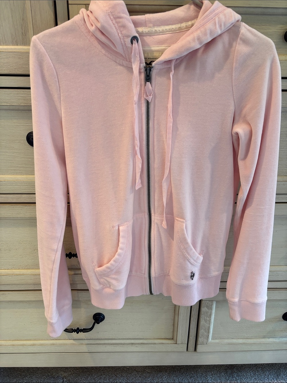 Hollister Kids Light Pink Zip-Up Hoodie